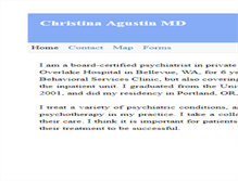 Tablet Screenshot of christinaagustinmd.com